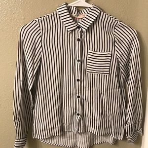 h&m kids black and white stripes